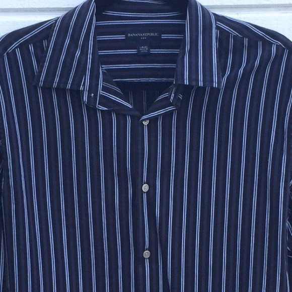 Banana Republic Striped Button Down - Picture 4 of 5